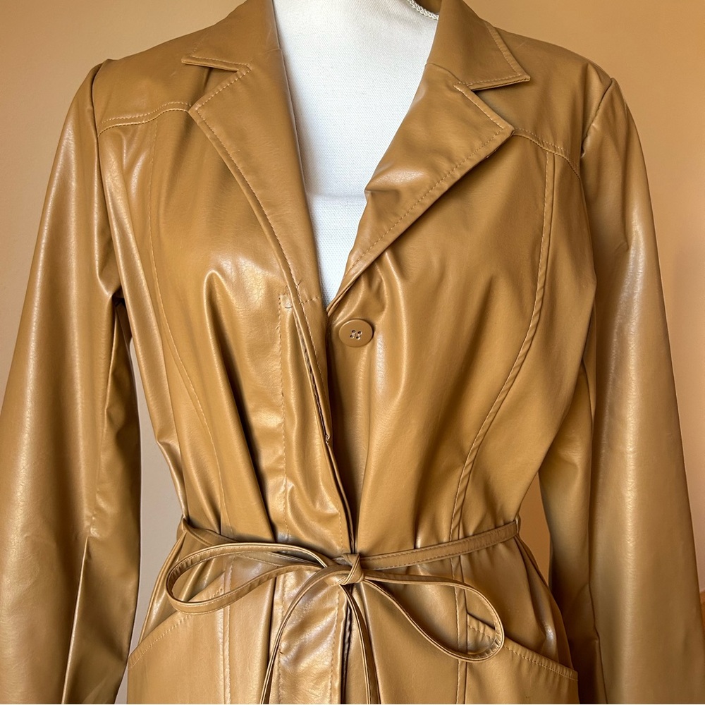 Vintage Rave Tan Trench Coat